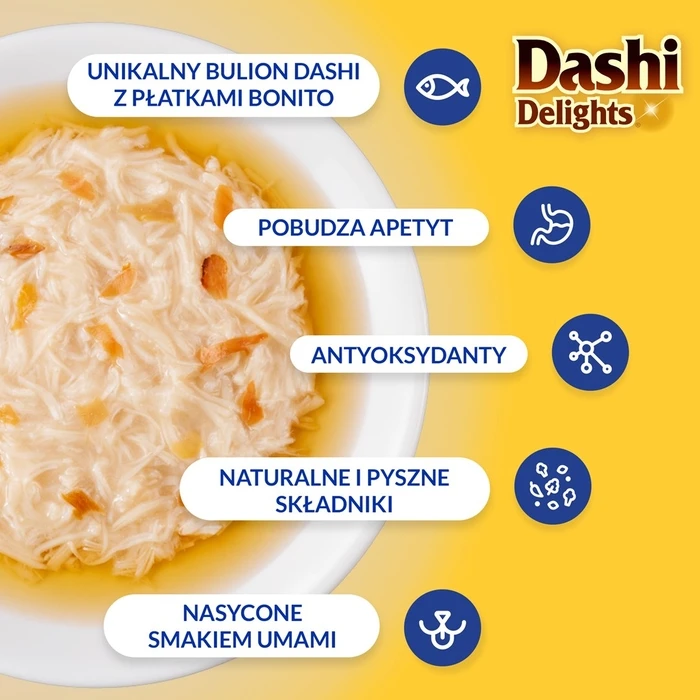 Λιχουδιές/Σνακ Γάτας Inaba Dashi Delights chicken tuna & scallop bouillon - cat treat - 70g