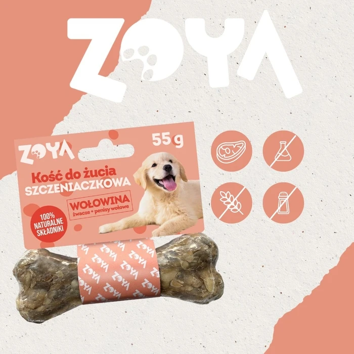 Λιχουδιές/Σνακ Σκύλων Zoya Chewing bone Puppy Beef 55g
