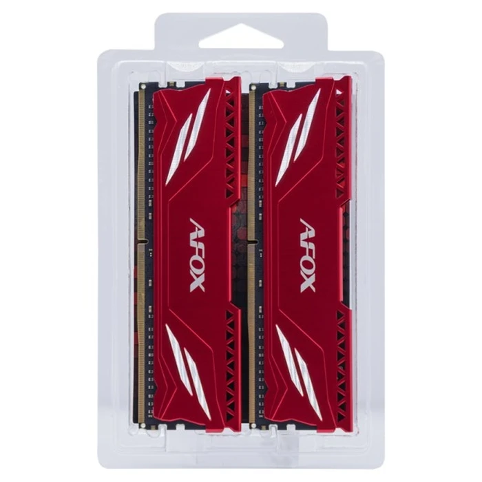 Μνήμη RAM Σταθερού DDR4 16GB AFOX GAMING 2X8GB 3200MHZ CL16 XMP2 RED