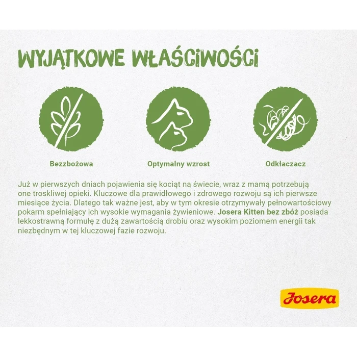 Ξηρά Τροφή Γάτας Josera 4032254755012 cats 400 g Kitten Poultry