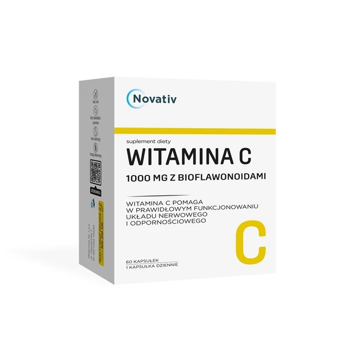 Συμπλήρωμα Διατροφής Novativ Vitamin C 1000 mg with bioflavonoids, capsules,60 pcs.