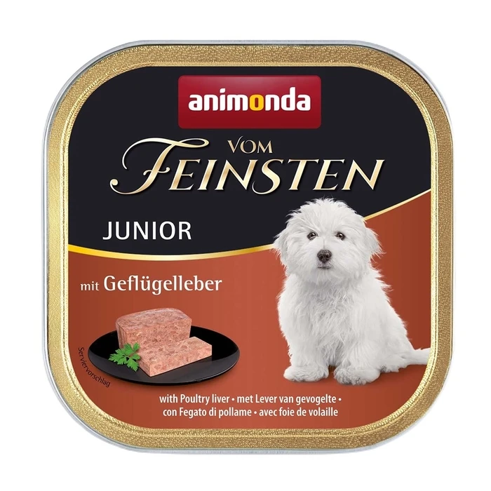 Υγρή Τροφή Σκύλων Animonda Vom Feinsten Junior Poultry liver 150g