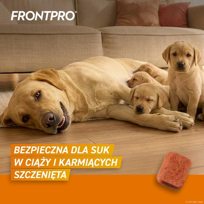 FRONTPRO Flea and Tick Tablets for Dogs (>25-50 kg) - 3 x 136 mg