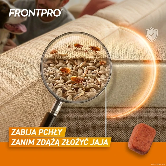 FRONTPRO χάπια κατά ψύλων και κροτώνων για σκύλο (>10-25 kg) - 3x 68 mg