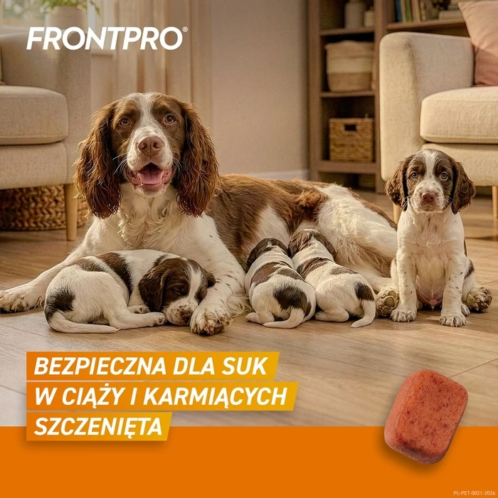 FRONTPRO χάπια κατά ψύλων και κροτώνων για σκύλο (>10-25 kg) - 3x 68 mg