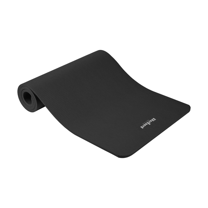 REBEL ACTIVE Black Gymnastic Exercise Mat (Yoga/Pilates) 6 mm - Lechpol