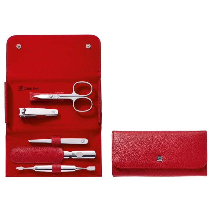 Αξεσουάρ Νυχιών Zwilling CLASSIC INOX Press Stud Case, red, 5 pcs.