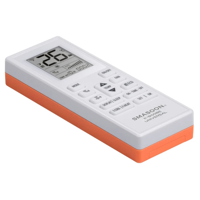 SMASOON K-8008E Universal Air Conditioner Remote Control - Orange
