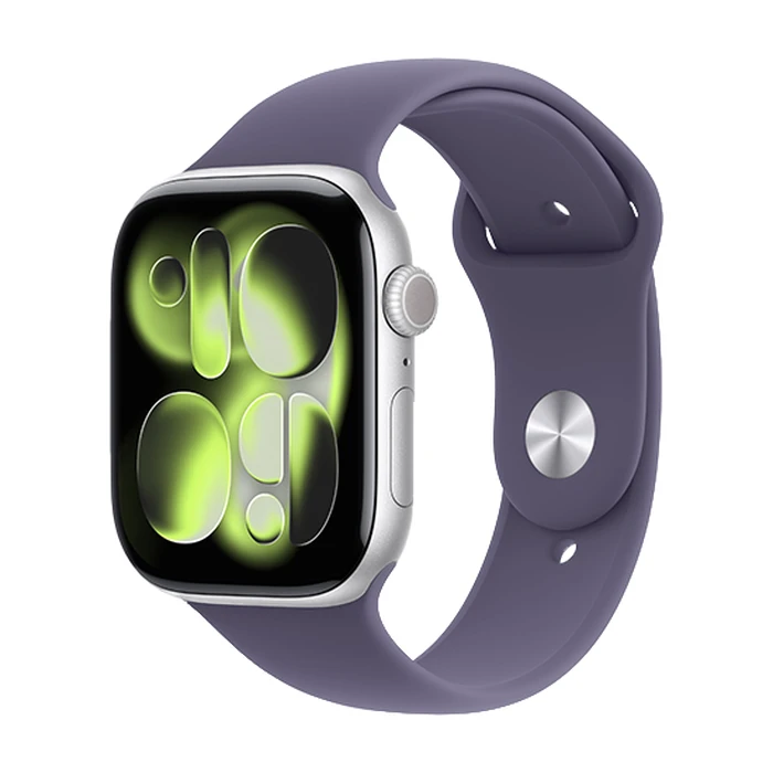 Smartwatch Apple Watch Series 11 GPS 46mm Silver Aluminium with Sport Band M/L - Purple Fog