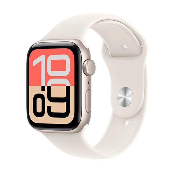 Smartwatch Apple Watch SE 3 GPS 44mm Starlight Aluminium with Sport Band S/M - Starlight