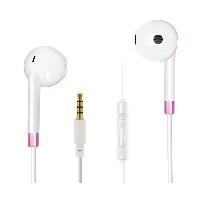 Handsfree Ακουστικά 2GO In-Ear Stereo "Comfort" - White/pink