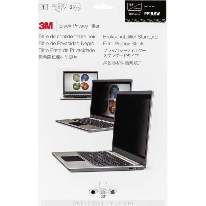 Privacy Filter 3M PF156W Black for 39,6cm (15,6 ) 16:9