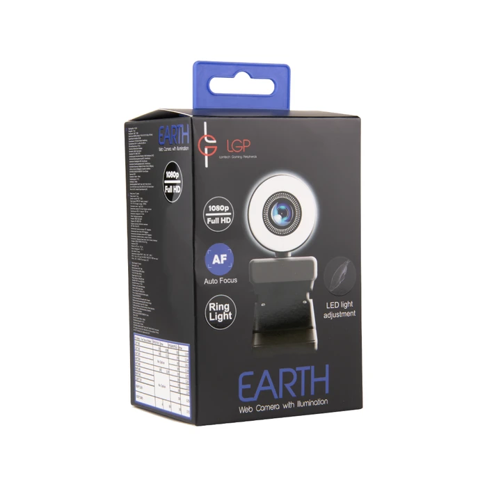 Webcam Lamtech 1080P With ILLUMINATION 'EARTH'