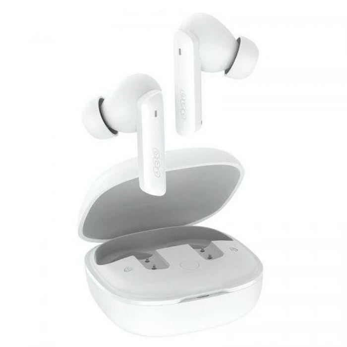 Bluetooth Handsfree Qcy HT05 Melobuds ANC TWS WHITE Dual Driver noise cancel