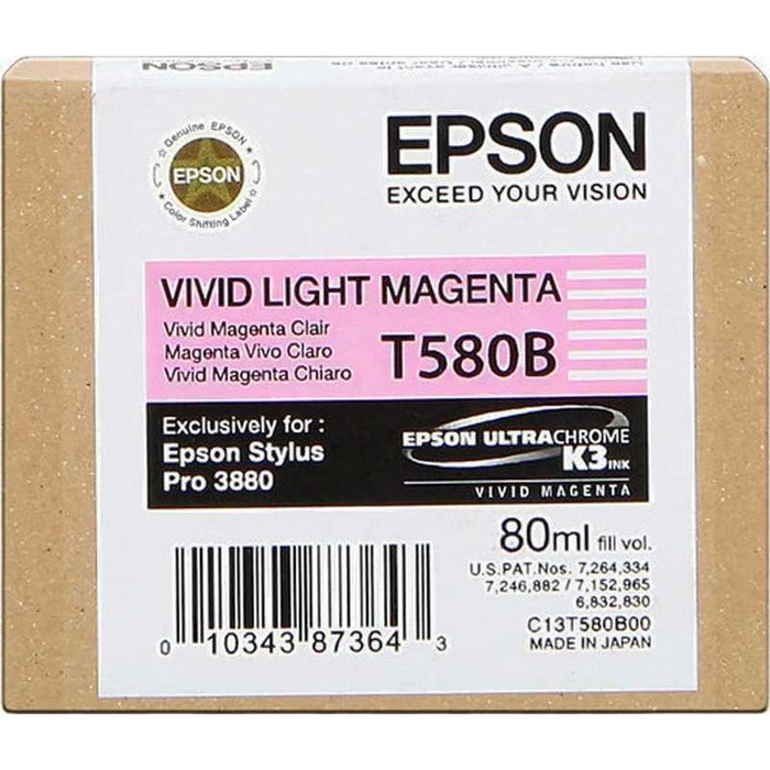 Μελάνι Epson vivid light magenta T 580 80 ml T 580B