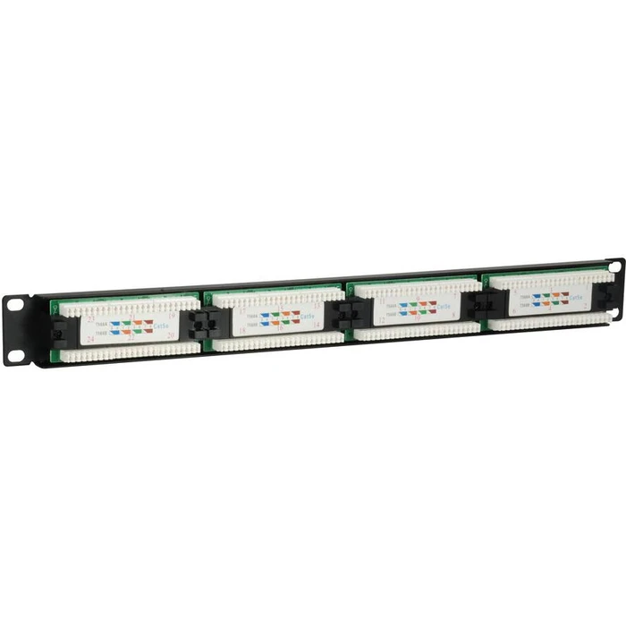Patch Panel Equip 24x RJ45 Cat5e 19" 1HE Black