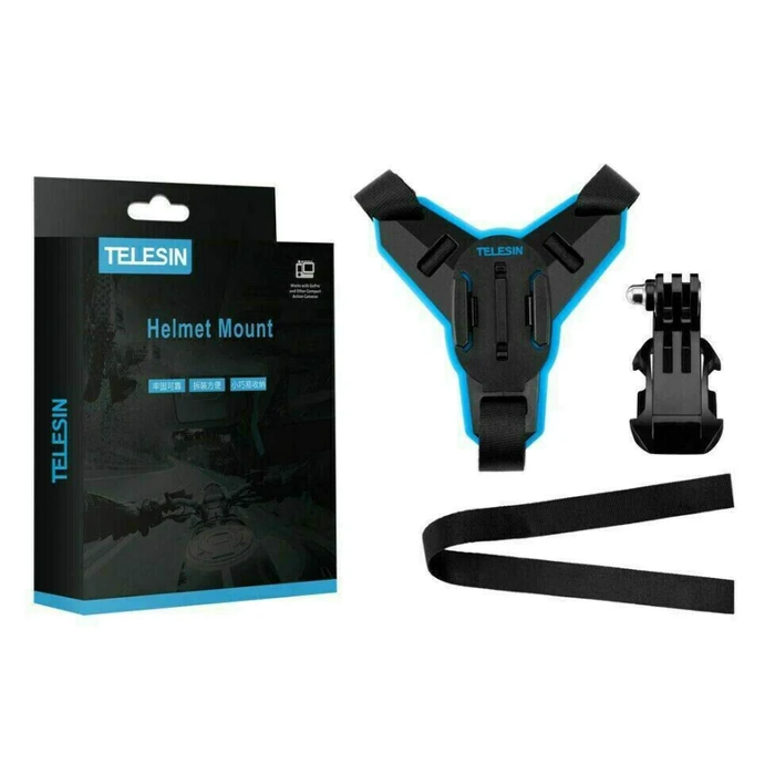 Βάση Action Cameras Telesin Motorcycle Helmet Chin + J-Hook Mount (GP-HBM-MT7)