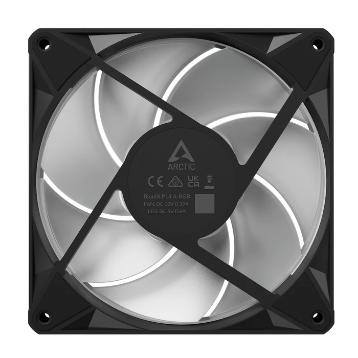 ARCTIC BioniX P14 A-RGB 140mm ανεμιστήρας θήκης (4‑Pin PWM, 2500 rpm, 110 CFM)