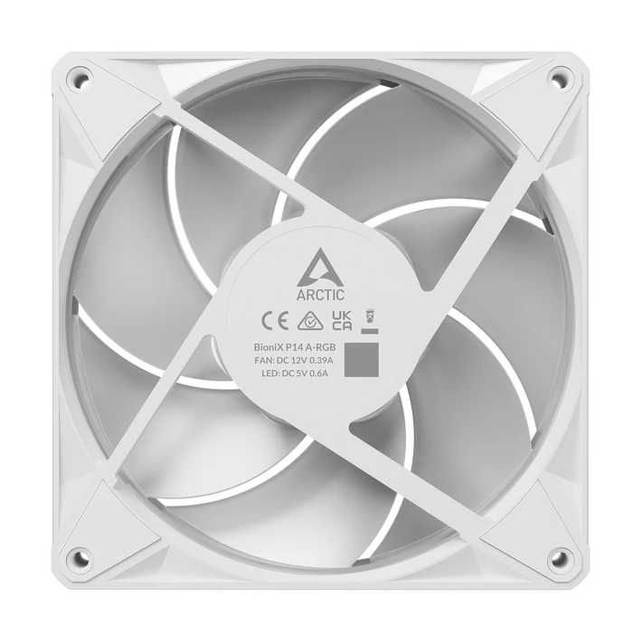 ARCTIC BioniX P14 A-RGB White - 140mm (4-Pin PWM, 2500 RPM, 110 CFM)