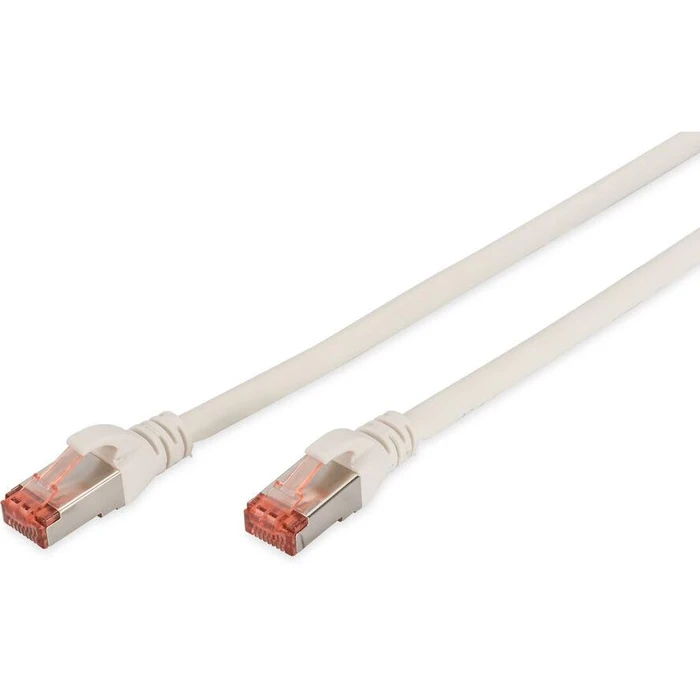 Καλώδιο Δικτύου Digitus Cat6 S/FTP 2xRJ45 0.5m White lever protection