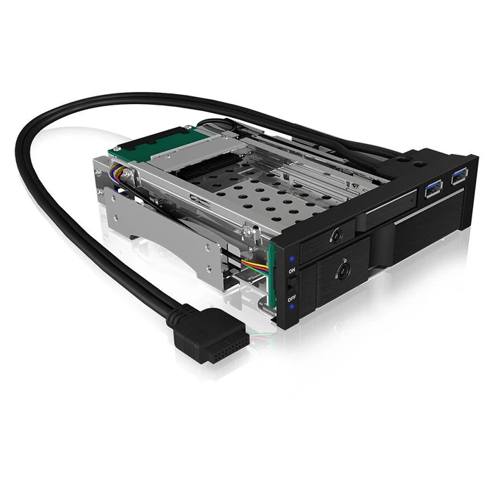 Πλαίσιο Για Σκληρούς Δίσκους We-Ra. Icy Box 1x2,5"+1x3,5" SATA/SAS=>2xSATA 5,25"