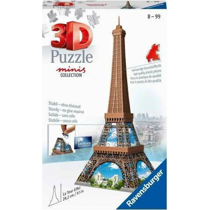 Παζλ 3D Ravensburger Mini: Eiffel (54pcs) (12536)