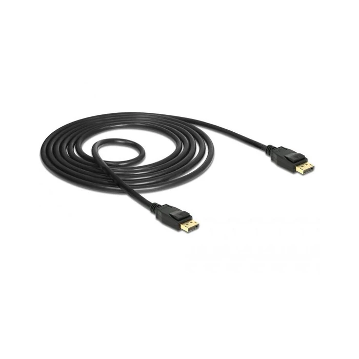 Καλώδιο DisplayPort Delock DP 1.2 -> DP M/M 1.5m Black 4K 60Hz
