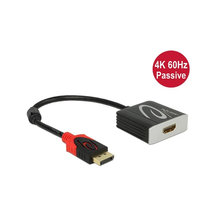 Αντάπτορας Displayport Delock -> HDMI-female black 20cm