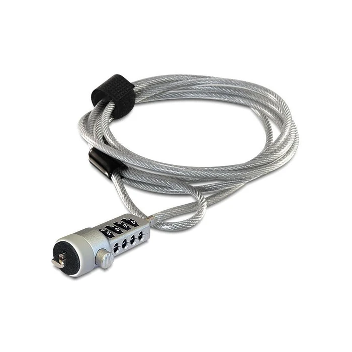 Κλειδαριά Laptop Navilock with combination lock 1.80m silver