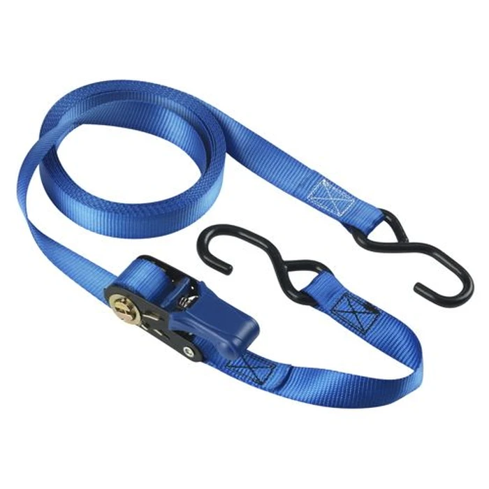 Ιμάντας Αποσκευών Αυτοκινήτου Master Lock 4 Ratchet tie-down with S-Hooks 5m blue 4367EURDAT