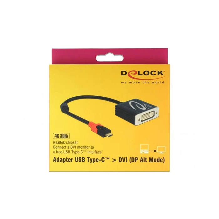 Αντάπτορας USB Delock USB/C St to DVI Bu 4K 60Hz