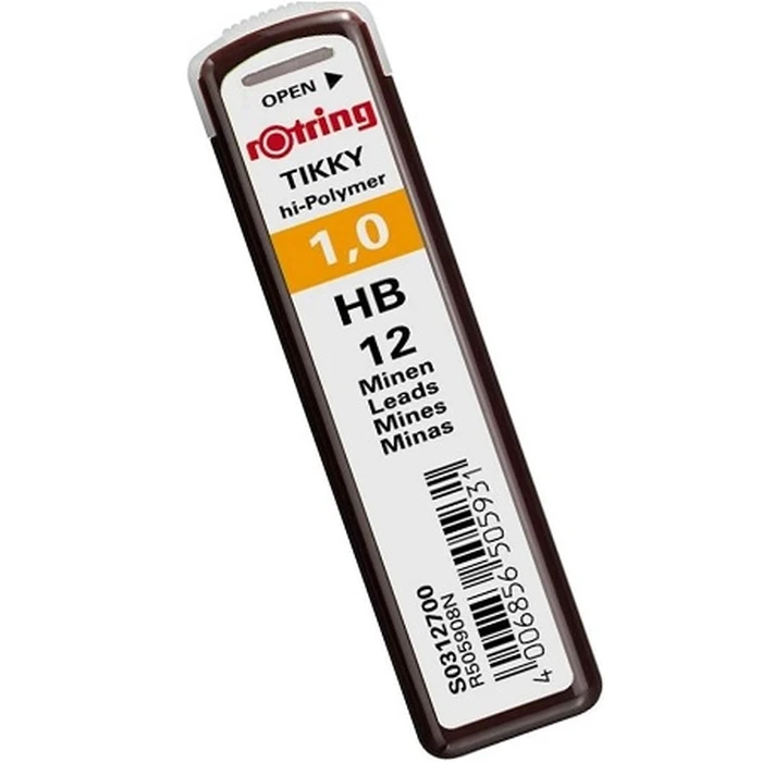 Μύτες Μηχανικών Μολυβιών Rotring fine lead Dose 12pieces 1.0 HB