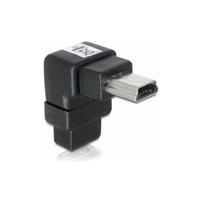 Αντάπτορας USB Delock mini B to mini B male / female 90° angled