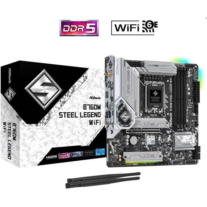 Motherboard ASRock Intel 1700 B760M Steel Legend WiFi