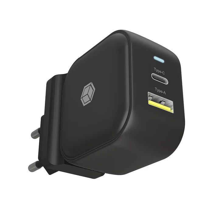 Φορτιστής Πρίζας Icy Box IB-PS106-PD - USB Typ A, 24 pin USB-C - 38 Watt