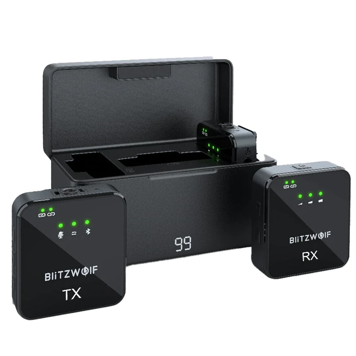 Μικρόφωνο Blitzwolf Wireless BW-SX63, 1000mAh (Black)