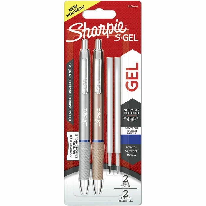 Στυλό 2x1 Sharpie S-Gel Metal Steel Grey + Rosegold 0,7 mm + 2 Minen
