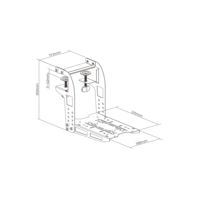 OPLITE Race and Flight Desk Mount (Tischhalterung f?r Renn- oder Flugsim Zubeh?r) - OP-DM-FSH