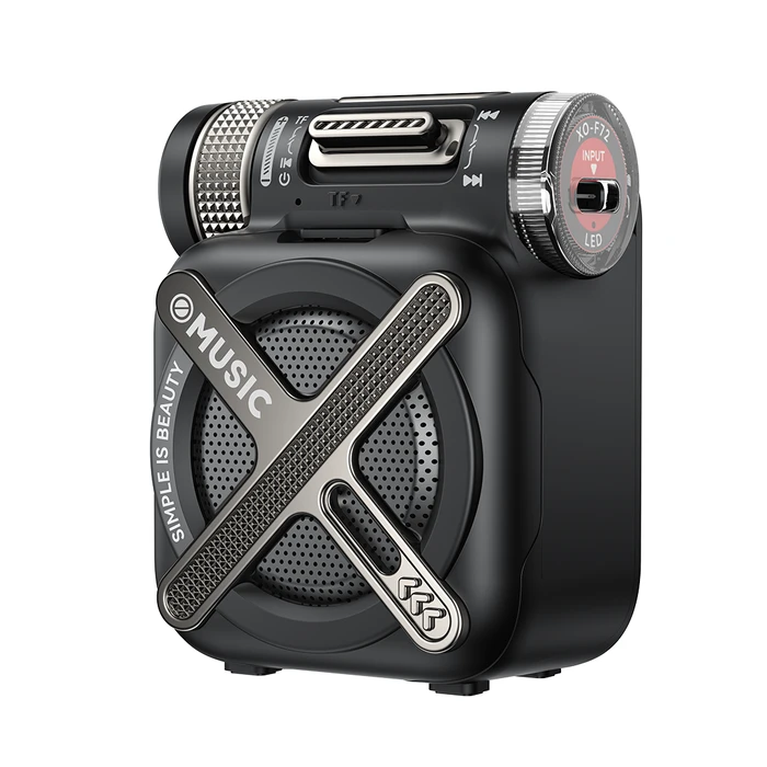 XO Portable Wireless Speaker F72 Mecha Black