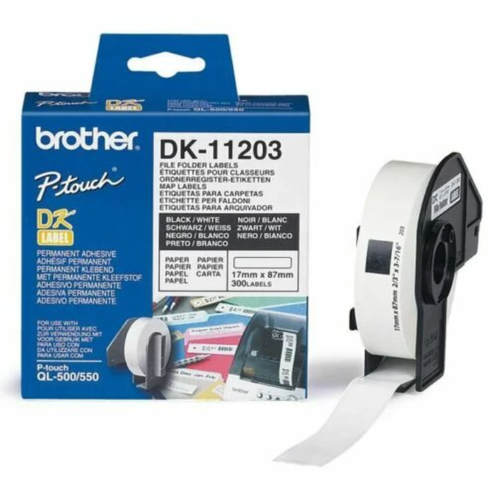 Ταινία Ετικετογράφου Brother filing labels P-Touch DK-11203 - 300 pcs. - 17mm x 87mm