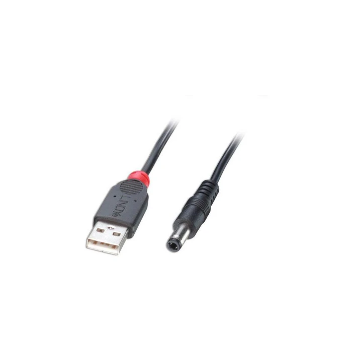 Καλώδιο USB Lindy A St - DC 5.5/2.5mm St 1.5m