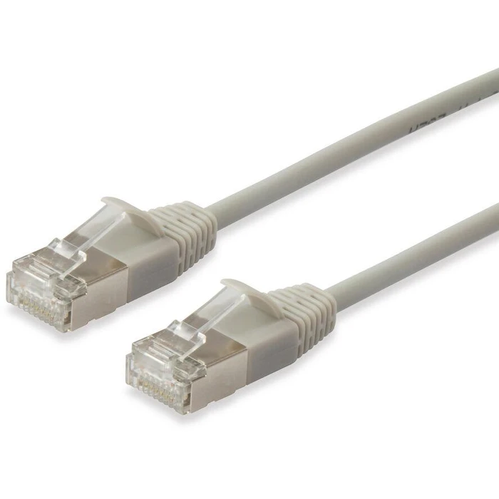 Καλώδιο Δικτύου Equip Cat6A F/FTP 2xRJ45 7.50m beige Slim LSZH