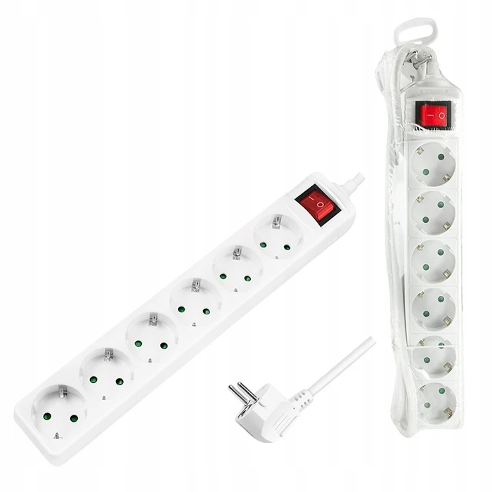 Πολύπριζο Logilink 6-way, 1,5m 250V/16A