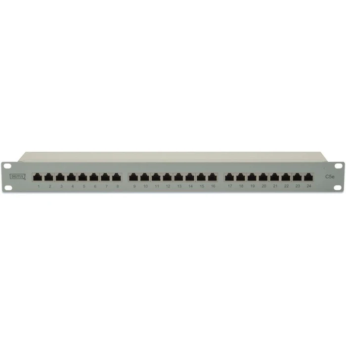 Patch Panel Digitus 1HE 24-Port Cat5e shielded gray
