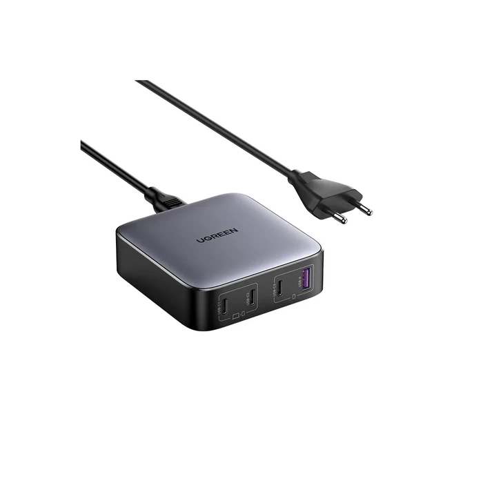Φορτιστής Πρίζας Ugreen Nexode 1*USB-A + 3*USB-C 100W Desktop Fast Charger Black