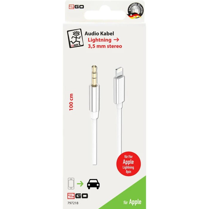 Καλώδιο Ήχου 2GO AUX/MP3 for Lightning-devices
