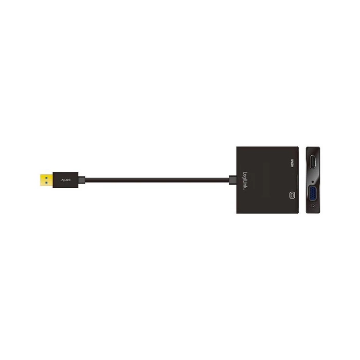 Αντάπτορας LogiLink USB 3.0 Combo > VGA / HDMI