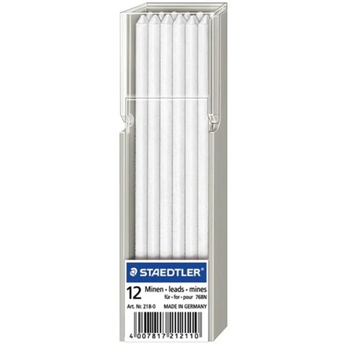 Μύτες Μηχανικών Μολυβιών Staedtler Mine Lumocolor non-perm White 12ST