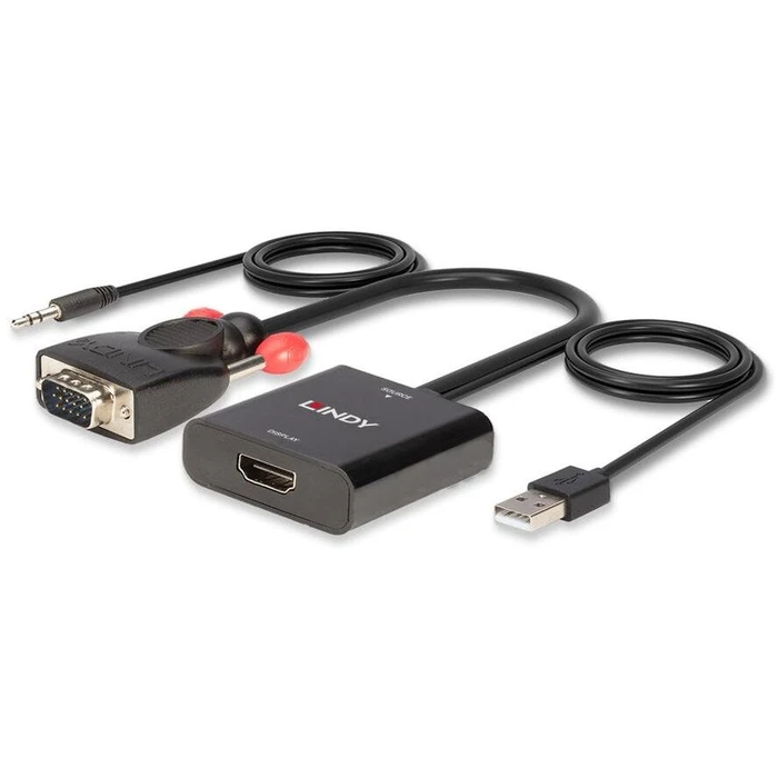 Αντάπτορας HDMI Lindy VGA & Audio to HDMI