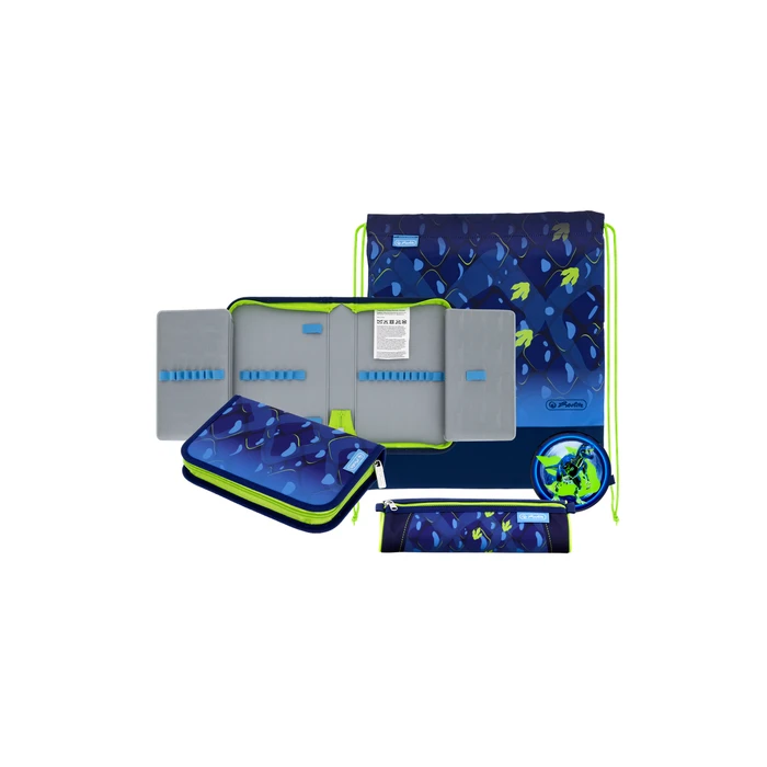 Herlitz Schulranzen UltraLight XL Plus T.Rex Explorer (Σχολική Τσάντα Σετ)